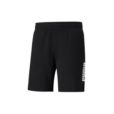 Power Casual Esportivo Logo Shorts Respiráveis Masculino Partes de Baixo Preto 846562-01