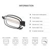 Comfortable Wear Legering Vouwen Titanium Leesbril Opvouwbaar Presbyopie Mannen Vrouwen Ultra Light Eyewear Met Case Anti Blauw Licht +10 to +4