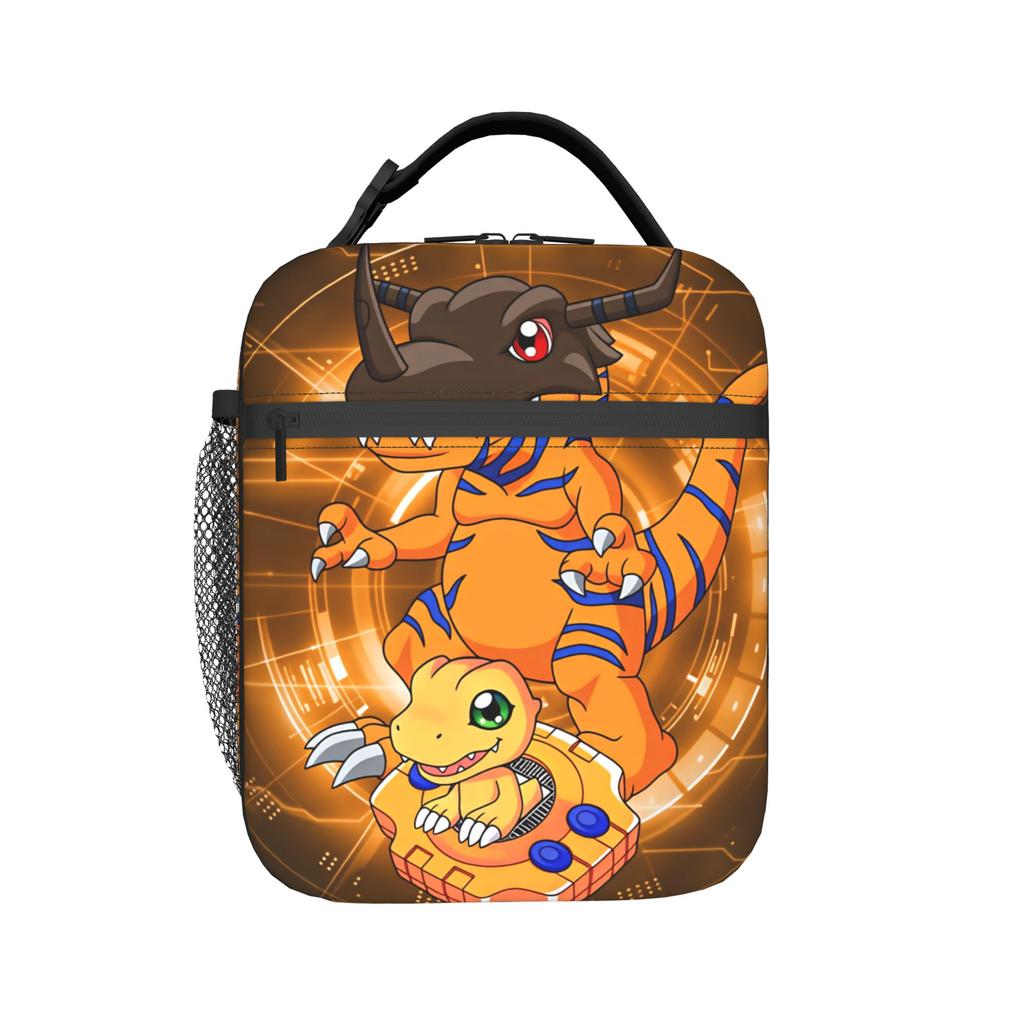 Digimon Lunch Bag Office Lunch Box For Child Casual Designer Thermal Lunch Bags Oxford Portable Cooler Bag