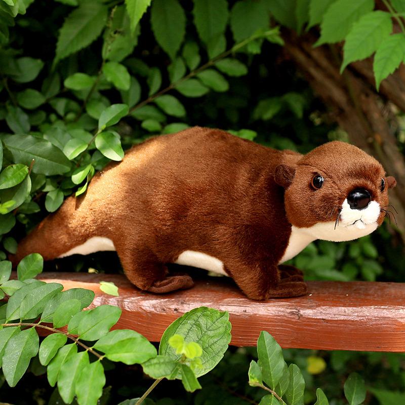 Simulated Otter Plush Toy Animal Children'S Doll Ornament Gift Safari Gift Marmot Water
