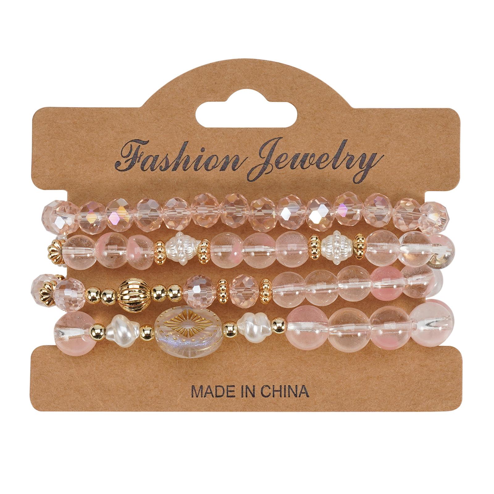 JYL TS Bracelet Bohemian Butterfly  Fringe Design Sparkles Beauty Pink урожай золотой