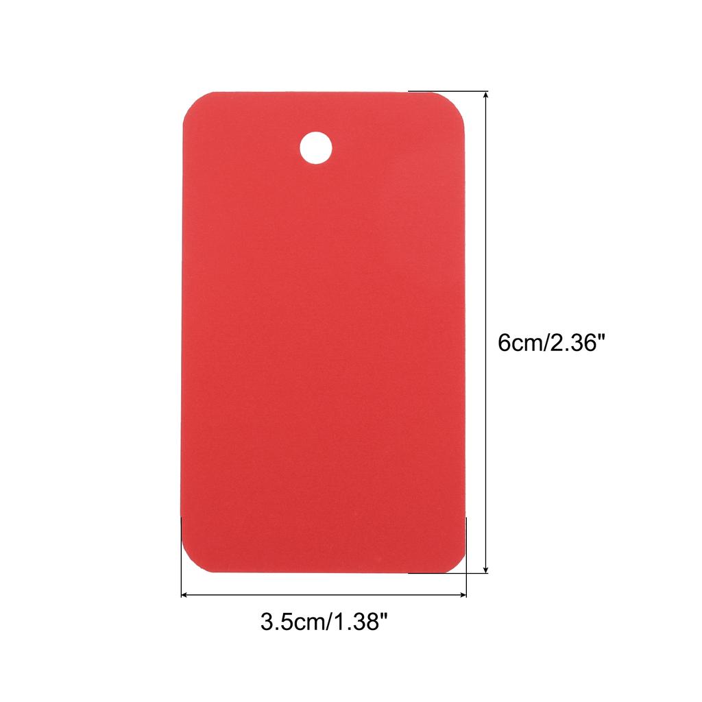 200 Pack Waterproof Eyelet Hole Plastic Shipping Tags Blank Labeling Tags for Product Identification Tags 3.5x6cm