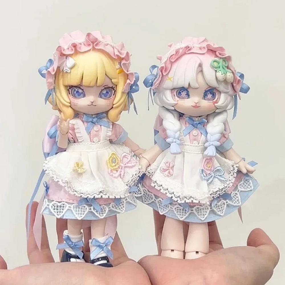 Come4free Half Seen Spring Preface Valentine's Day Baby Clothes Ob11 Doll 1/12 Bjd Bonnie Skirt Clothes (only Clothes)