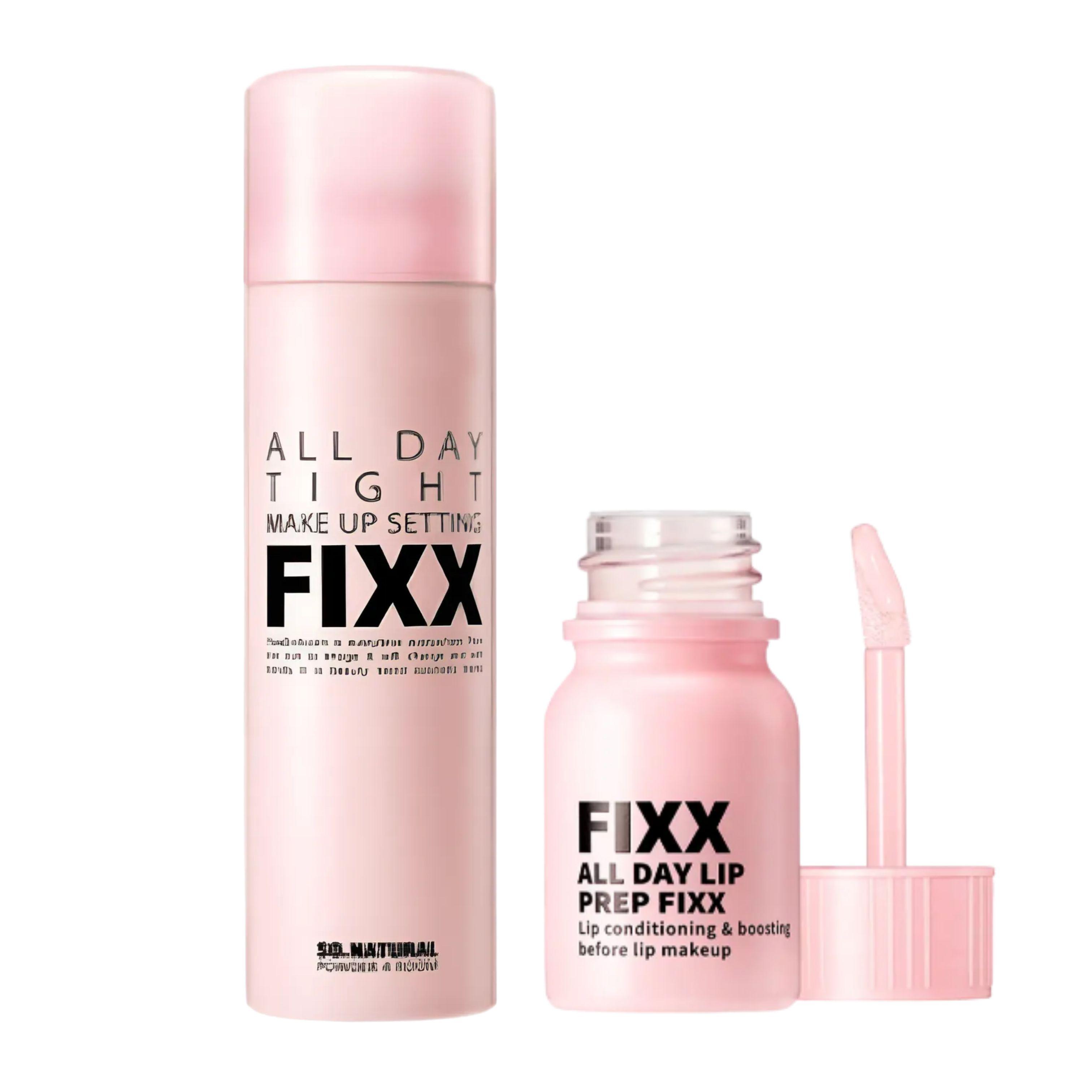 Набор So Natural: База для фиксации губ All Day Lip Prep Fixer 10 мл + Фиксатор макияжа 100 мл