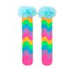 New Cartoon Knee Socks No Heel Rainbow Color Long Socks Breathable Ruffles Socks