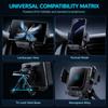 90 Degree Rotation Wireless Car Charger Auto Landscape Car Navigation Bracket  Dashboard