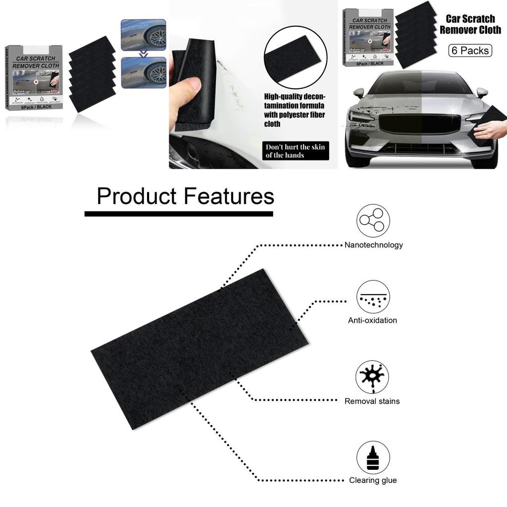 Automotive Scratch Removal Cloth Nano Flash Cloth Car Maintenance Kit