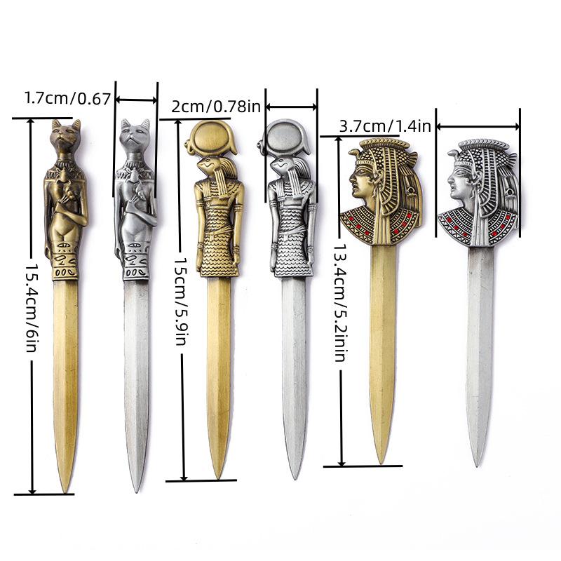 Zinc Alloy Retro Metal Letter Opener, European-American Style, In Stock