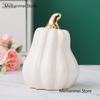 Ceramic Pumpkin Ornament Figurines Bedroom Living Room Wedding Gift Creative Home Accessories Craft Ceramic Sculpture Home Decor