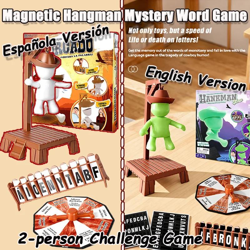 Happy Time For Kids Dark *Magnetic Hangman Board Games Mystery Guessing Word Game Glow In The Guessing Word Before Interaction Hank Falls Table Game