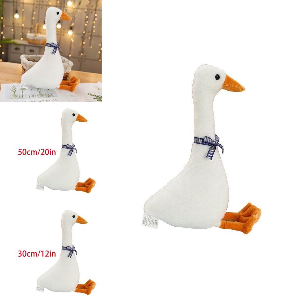 White Goose Pillow Plush Toy Adorable Sleeping Pillow Soft And Cuddly Stuffed Doll For Kids