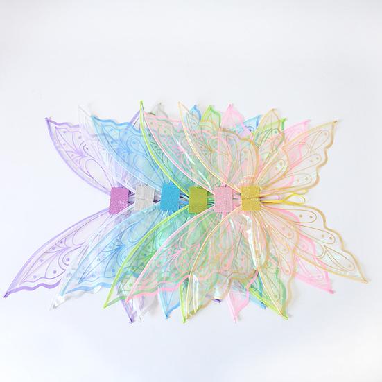 Princess Fairy Butterfly Wings Foldable Lightweight Kids Dress Up Halloween Party Costume Angel Wings
