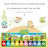 110x36cm Musical Piano Mat Toddlers Floor Violin Keyboard Dance Mat with 8 Instruments Sounds Baby Mat Study Educational Toys