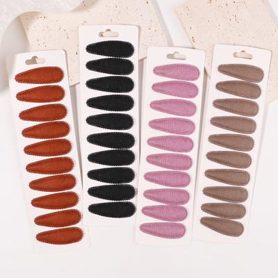 10 Stück/Set Einfarbige Snap BB Clips für Kinder Mädchen Geschenke Wassertropfenform Haarnadeln Haarspangen Kopfschmuck Haaraccessoires