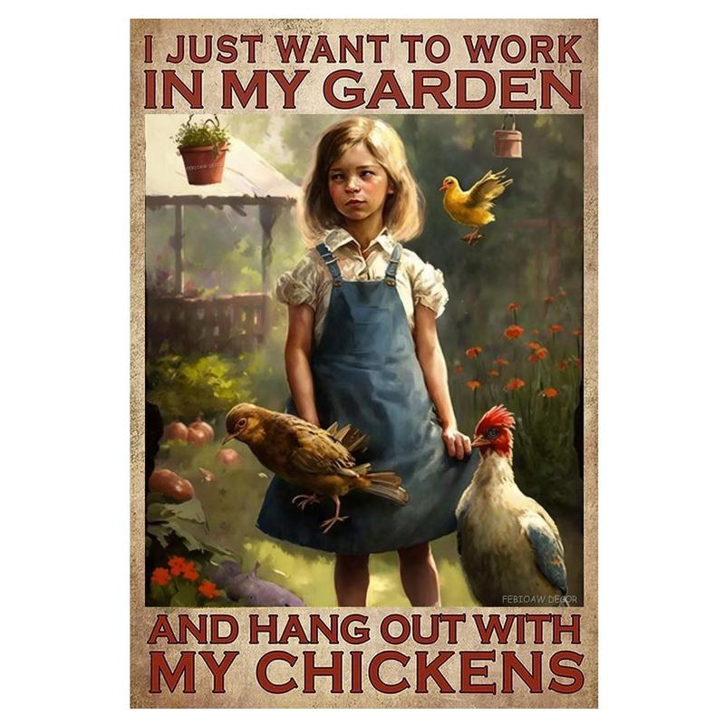 Vintage Metal Tin Signs Garden Signs And Into The Garden I Go To Lose My Mind And Find My Soul Sign Retro Wall Decor Hippie Room