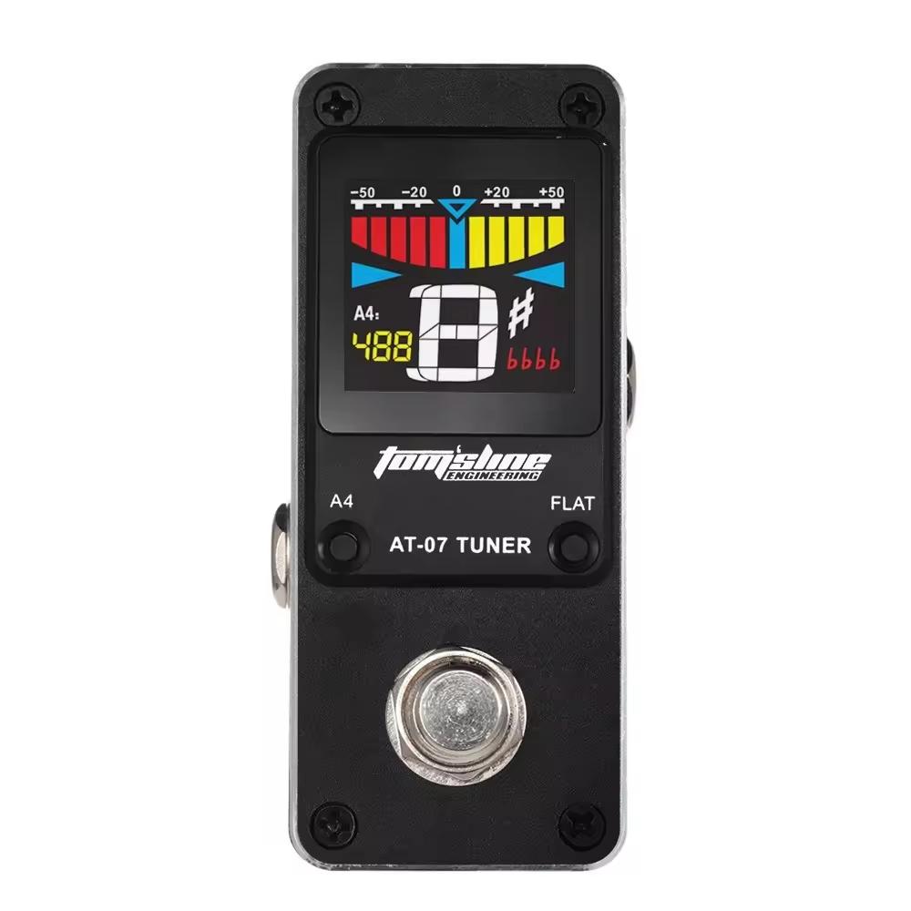 

AROMA AT-07 Mini Guitar Tuner Pedal/Chromatic Tuner/True Bypass /with Color Display/for Electric Guitar/Bass Accessories