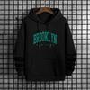 Brooklyn bedruckter Herren-Hoodie; Urban Street Fashion Hoodie; Herren Hip-Hop Casual Trend Hoodie; Herbst- und Wintermantel