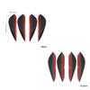 Universal Front Bumper Lip Decoration Diffuser Splitter Fins Body Spoiler Canards Valence Chin Car Tuning Canard Decor
