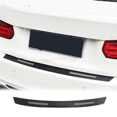 Wykończenie Samochodu Anti-scratch Naklejka na Tylny Zderzak Pokrycie Wejścia do Bagażnika z Włókna Węglowego dla BMW
