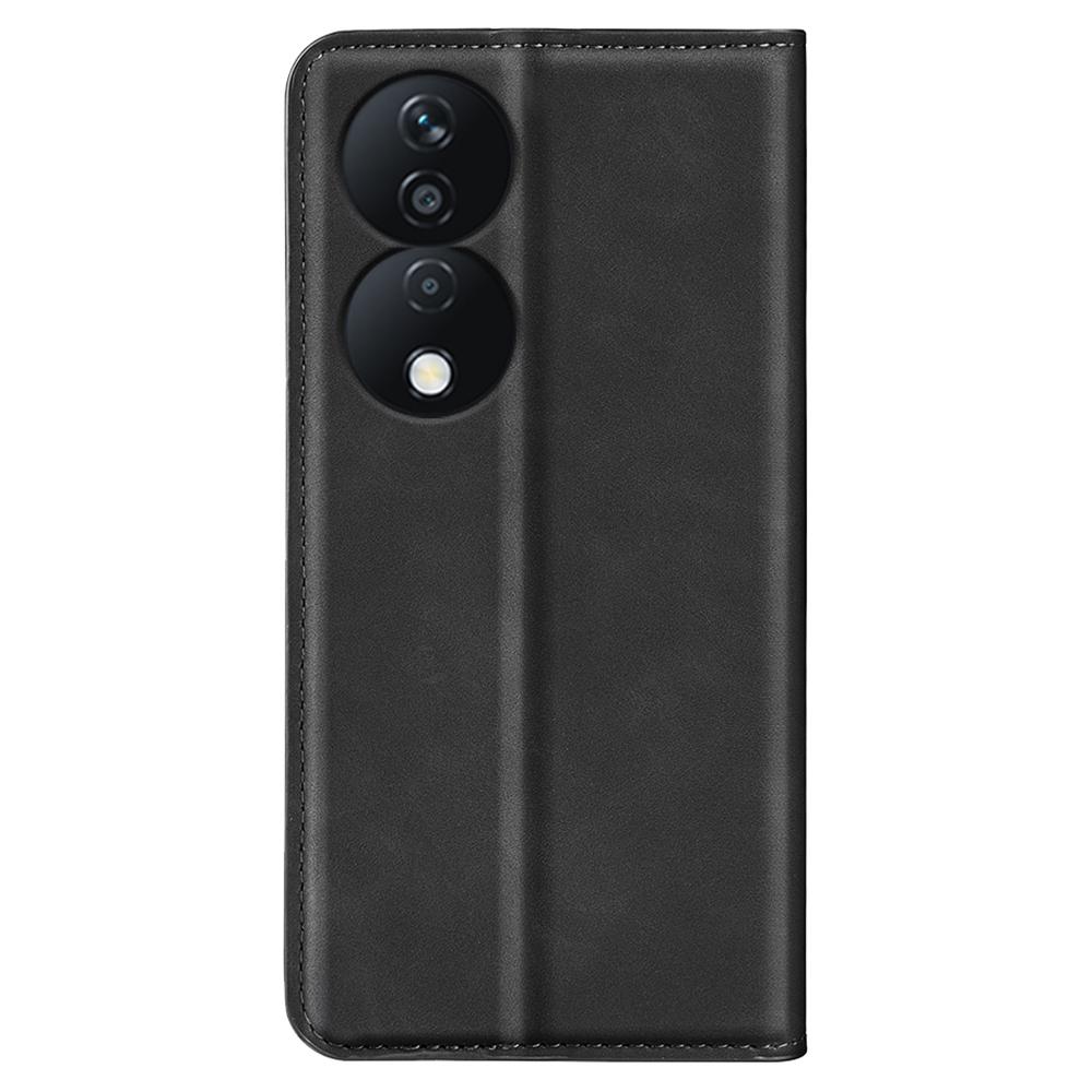 For Honor X7b 4G/90 Smart Shockproof Case Skin-Touch PU Leather Phone Cover