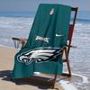 proof beach towel with Philadelphia Eagles LOGO pattern - soft,absorbent,quick-drying,machine washable - perfect for swimming,camping,bathing