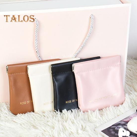 4Pcs Small Makeup Bags Solid Color Wear Resistant Easy To Clean Lipstick Pouch Mini Pocket Coins Headphones Cables Organizer