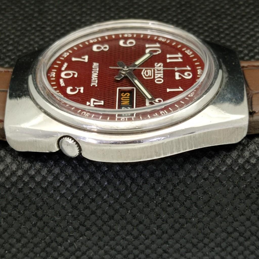 UŻYWANY ANTYCZNY SEIKO 5 AUTOMATIC 6309A JAPOŃSKI MĘSKI ZEGAREK D/D BRĄZOWY 596-a312725-2 SKU596-a312725