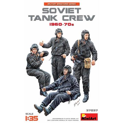 Miniart 1/35 Scale Soviet Tank Crew 1960-70s Plastic Model Kit (4 Figures) MA37037