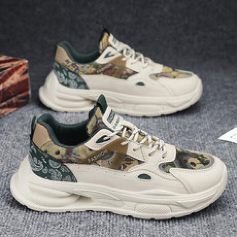 

3088 new spring and autumn men s shoes soft-soled breathable sports running shoes comfortable dad shoes 44