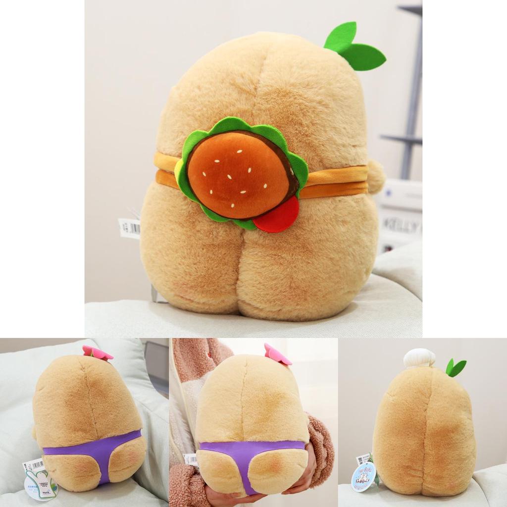 Cute Potato Buddy Plush Toy Cartoon Burger Potato Bread Doll Pp Cotton Stuffed Animal 30cm
