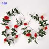 24m Silk Long Rose Fake Flower Ivy Vine Leaf Garland Wedding Party Home Decor