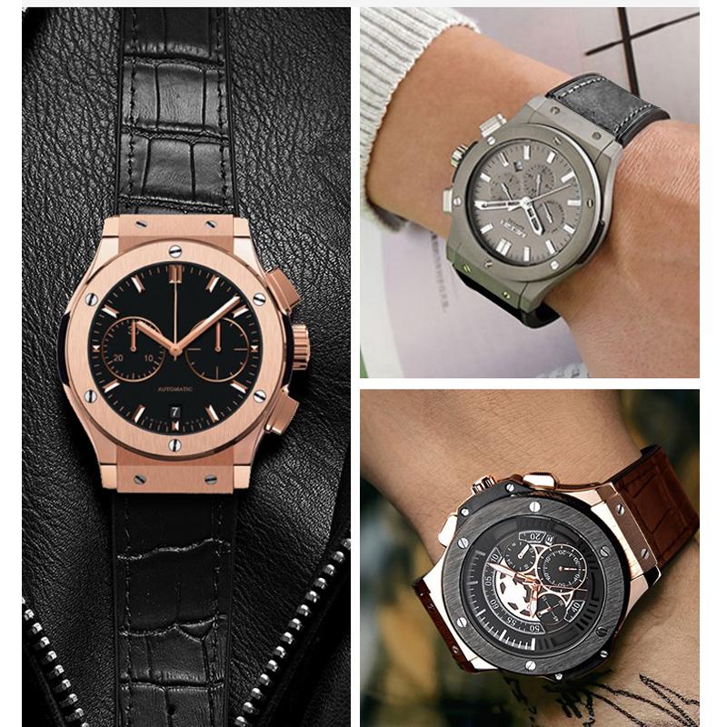 Watchband for HUBLOT BIG BANG Genuine Leather Waterproof Men's Watch Strap Chain Watch Accessories Bracelet Wristband 25*19mm