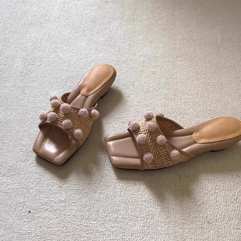 Fashion Women Heeled Slippers Summer Designer Fashion Shoes Elegant Cozy Dress Woman Sandals 2025 Brand Trend Walking Zapatillas Female