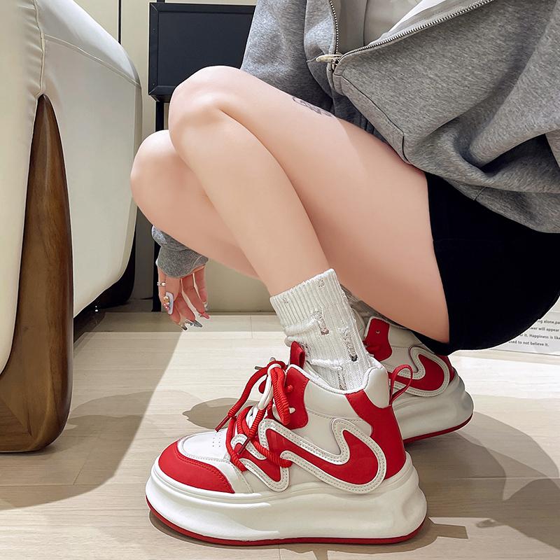 Fashion 2024 New Casual Comfortable Sneaker for Women Letter Heightened Thick Sole Fashion Trend Bread Women's Shoes Zapatillas Mujer