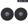 Car Stickers For Alfa Romeo Car Coaster Water Cup Slot Non-Slip Mat Suede Pad Accessories For Alfa Romeo Giulietta GT 159 147 15 zxb894
