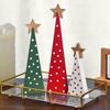 3PCS Set Wooden Christmas Tree Table Decor 0.6cm Creative Home Holiday Atmosphere Party Shooting Props