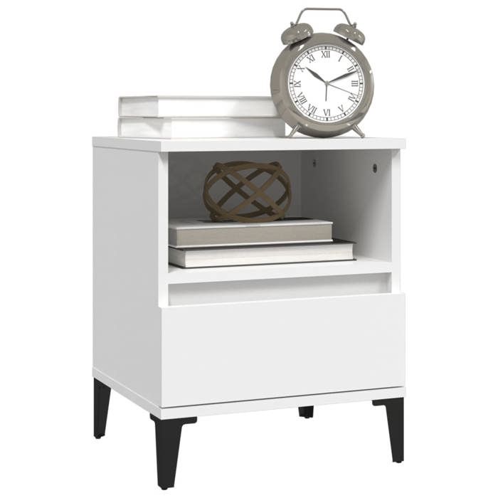 Maison Exclusive - Tables de chevet 2 pcs Blanc 40x35x50 cm