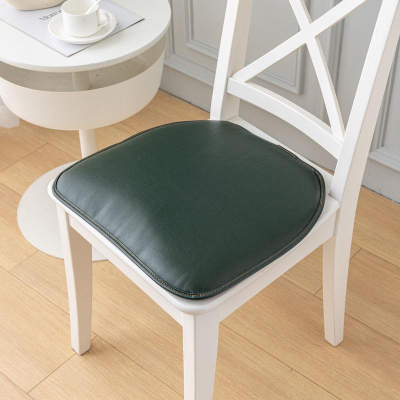 PU Leather Cushion Dining Chair Cushion Bar Stool Cushion Bay Window Futon Tatami Waterproof Non-slip Seat Cushion
