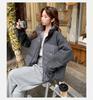 Sequin Stitching Collar Short Winter Warm Cotton-padded Jacket