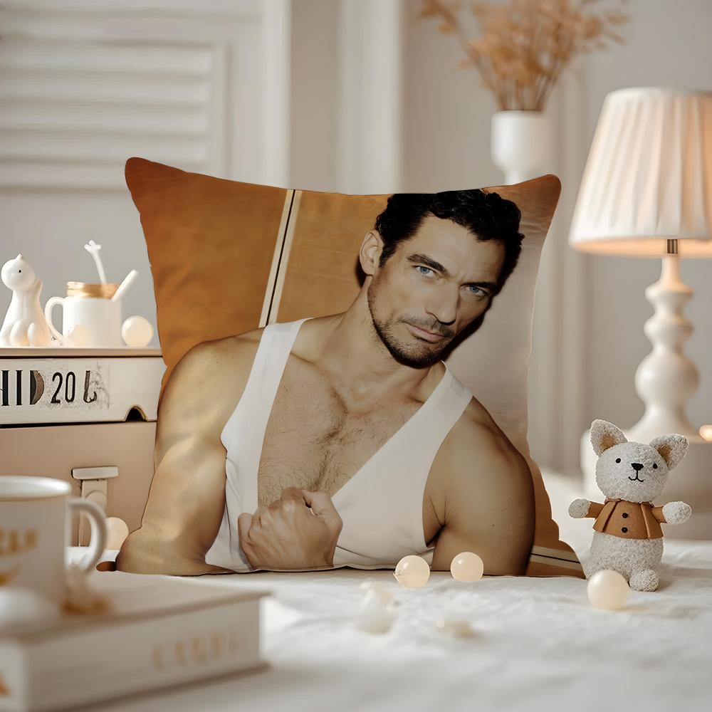 David Gandy Cushion Cover Pattern Printed Pillowcase For Living Room Sofa Cushion Cover & Bedroom Decor