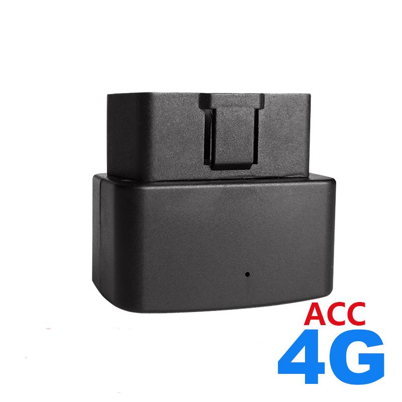 4G Mini OBD GPS Tracker Car ACC Status Location Shock Move SMS Call Alarm Tracking Geofence Locator Free APP IOS Andriod