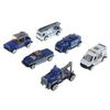 6 Stück Kinder Spielzeug Modell Legierung Druckguss Auto 1:64 Fahrzeugmodelle Set Sammlung Geschenk - Polizeiautos