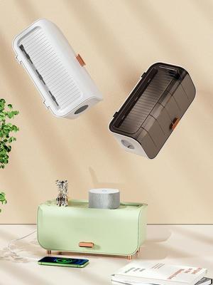 Elegant Extension Cord and Cable Organizer with Lid for Desktop Power Management
