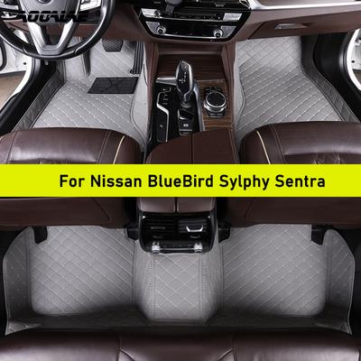 Car Floor Mats For Nissan BlueBird Sylphy Sentra Auto Carpets Foot Coche Accessorie