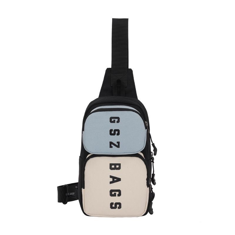

2023 Новая контрастная цветная сумка-мессенджер унисекс - модная спортивная сумка на грудь и пояс Single Bag