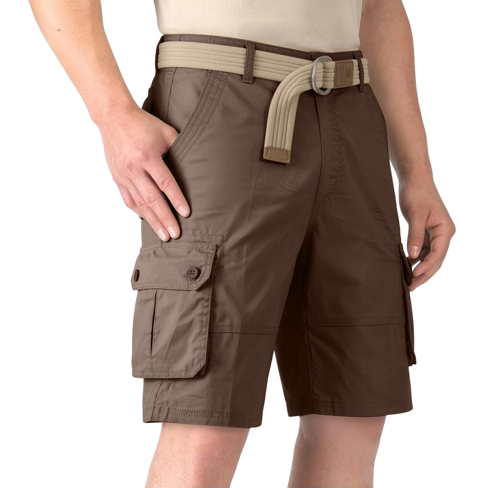

Men s Casual And Fashionable Five-inch Length Shorts - Men s Lace-up Breathable Sports Multi-pocket Work Pants M кавовий