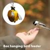 Bird Feeders For Outdoors Bee Shape Solar Large Capacity Iron Small Animals Feeder Hangable Funny Feeding Supplies With Chain