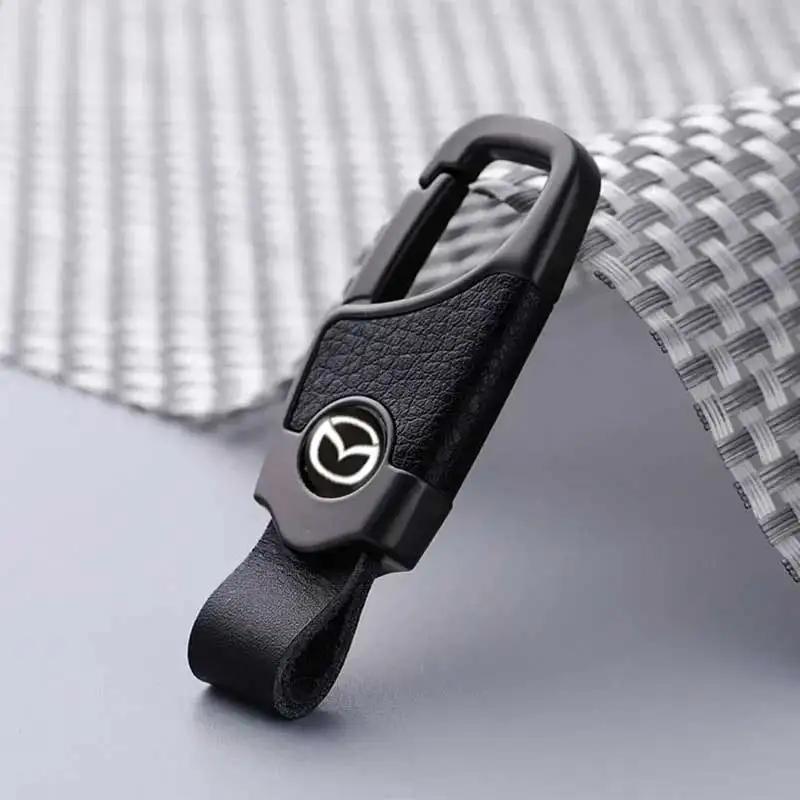 2025 Hot Leather Car Keychian Key Ring Pendant Key Holder for Mazda 3 5 6  Axela Atenza Speed CX4 CX3 CX7 CX5 CX9 CX30 RX8 RX7 M