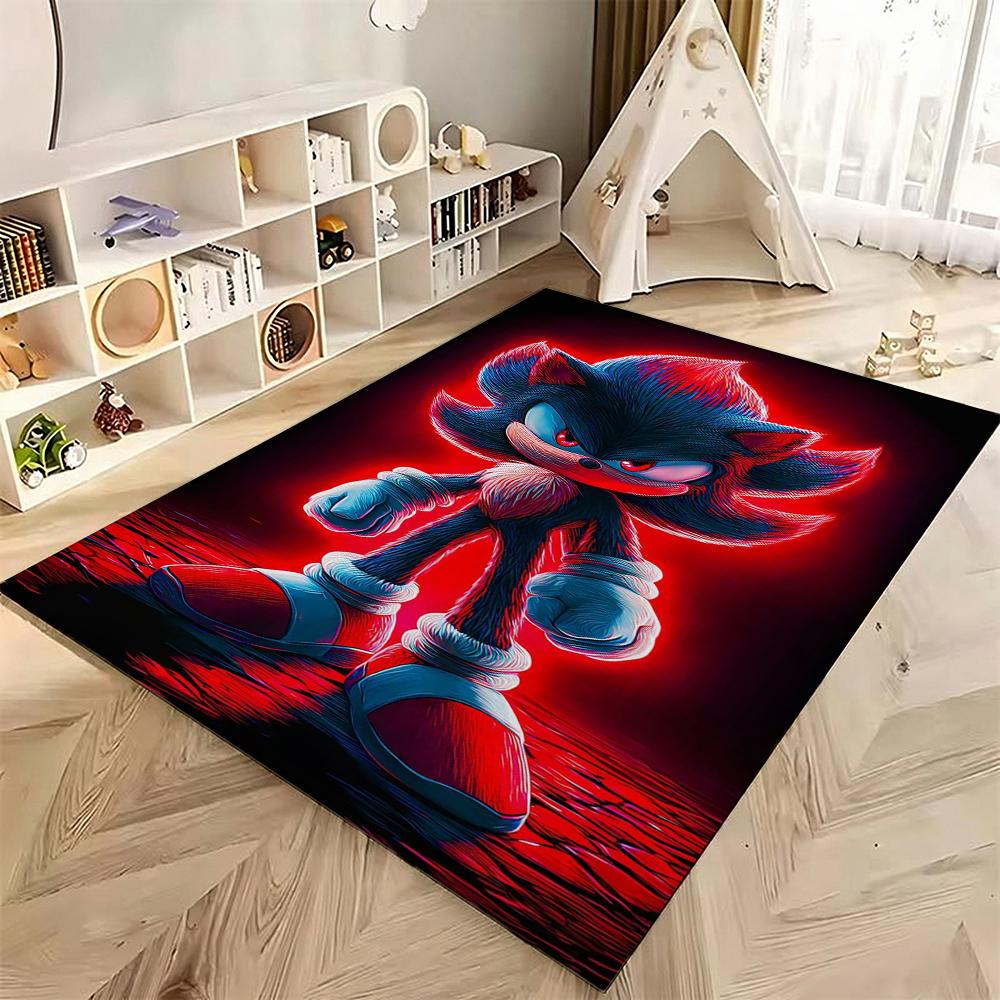 Sonic Hedgehog Carpet Bath Mat Plush Rug Small Rug Living Room Rug Bedroom Rug Machine Washable
