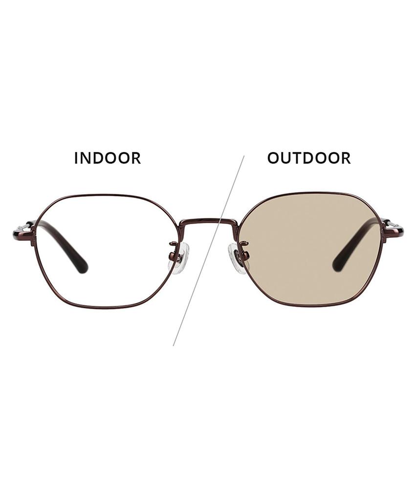 Zoff Photochromic Sunglasses GDC Photochromic Lenses with UV for Men and Women Wellington-style (Brown, ZY252G08_43E1) [WEB Exclusive] Protection,